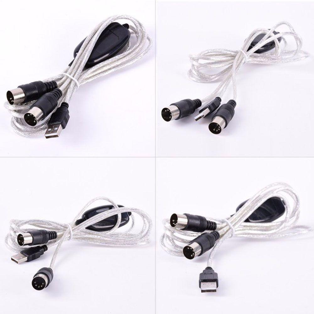 Piano USB In Out MIDI Interface USB IN-OUT Converter MIDI Cable MIDI to USB Cable Drum Adapter