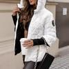 Oversized Hooded Jacket for Women with Pockets and Zipper Long Sleeve Loose Coat Street Fashion Outerwear
