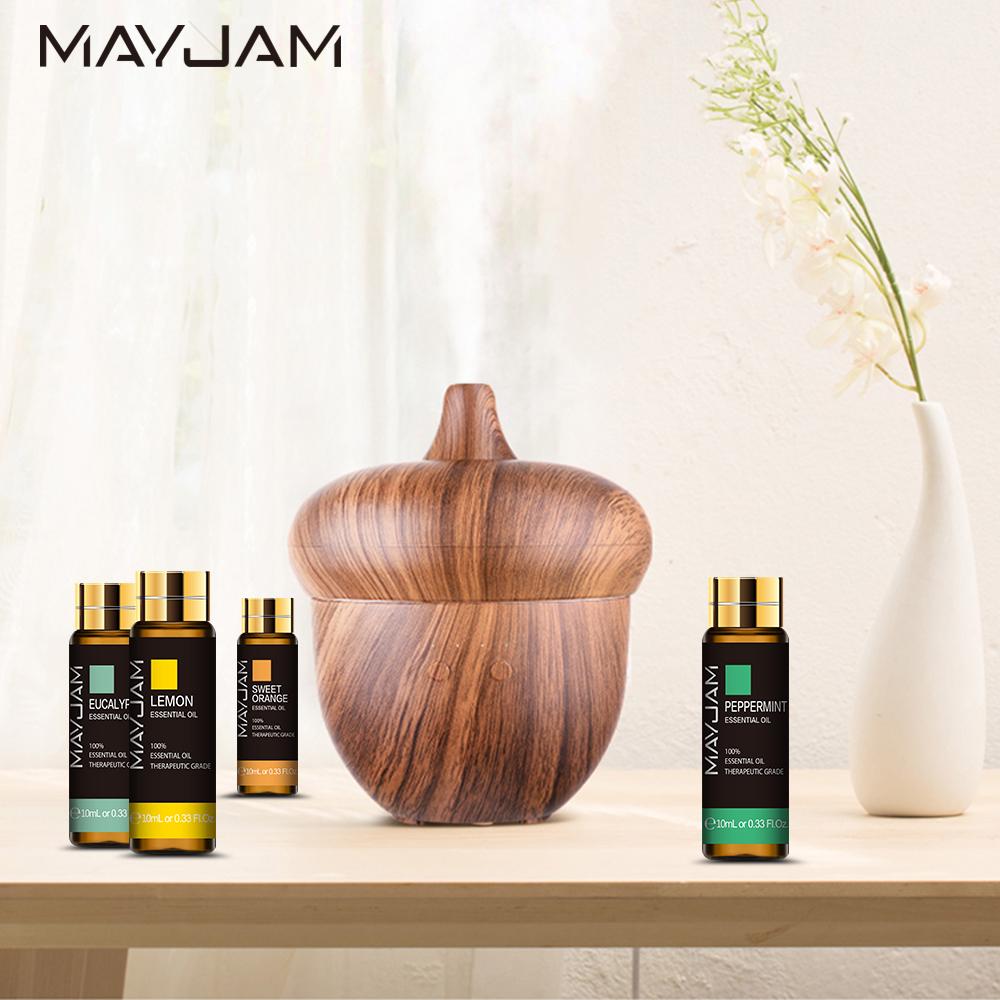 MAYJAM 10ML Pure Essential Oil for Aromatherapy Diffuser Humidifier Massage Skin Care Vanilla Eucalyptus Mint Therapeutic Grade Essential Oil