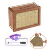 Wooden Piggy Bank Reusable Handmade Money Box, Piggy Bank with Saving Goal and Numbers To Check for Helps The Habit of Saving