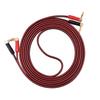 HI-FI Pure Copper Speaker Cable Right Angle L Type Banana Plugs Line Wire Red & Black 3 Meter