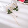 Petal Asymmetric Earrings Fashion Personalized Long Geometric Circle Tassel Eardrop Earrings