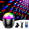 Litake LED Mirror Ball Disco Light, USB Rechargeable, 15 Colors, RGB Rotating, Voice Activated, Remote Control, Multi-Color Changing, Perfect for Club