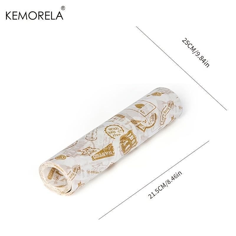 KEMORELA 50 шт./лот Вощеная бумага Пищевые обертки Оберточная бумага Пищевая жиронепроницаемая бумага Для хлеба Сэндвича Бургера Масляная бумага Инструмент для выпечки