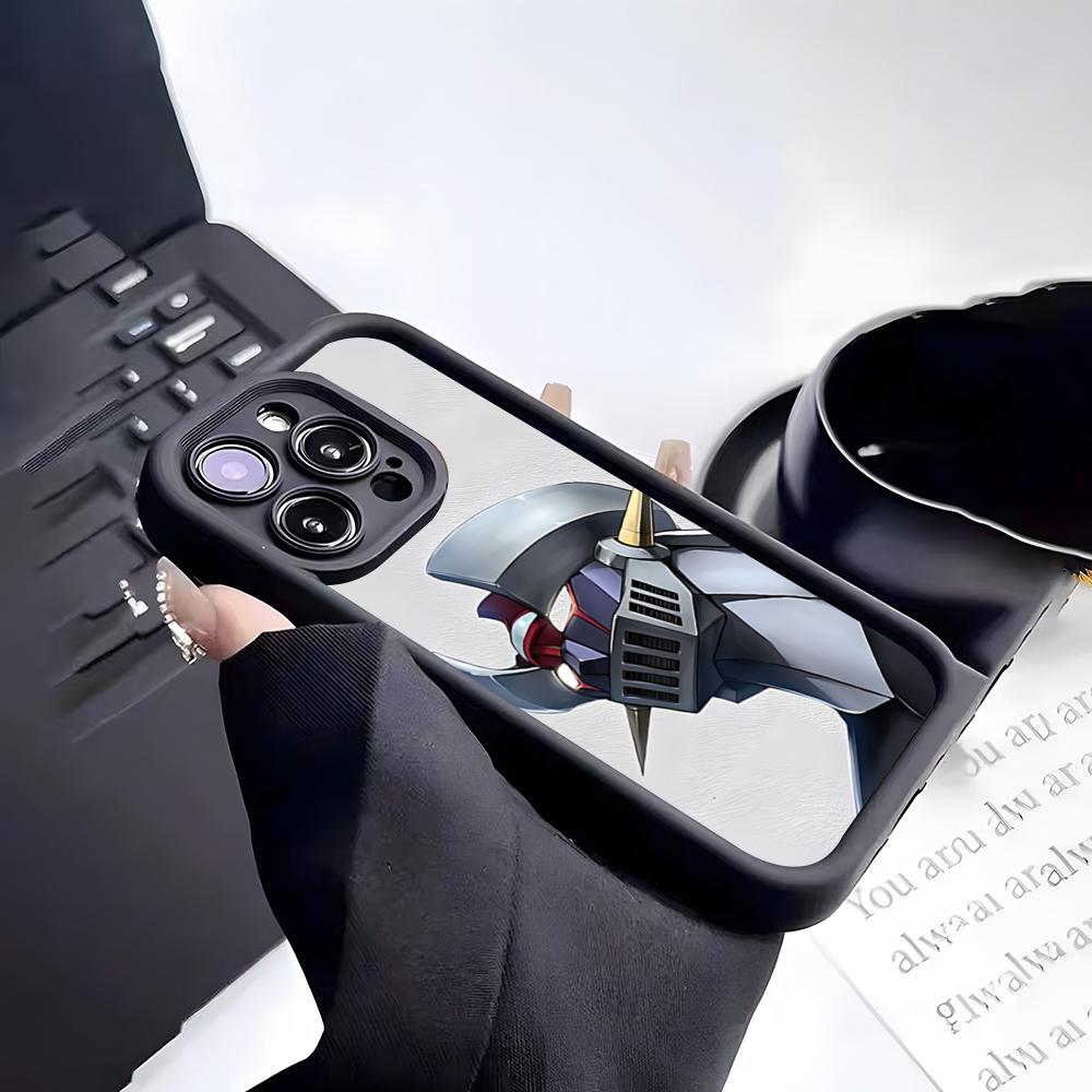 Чехол для телефона-робота Mazinger Z для iPhone 17 Pro Max 15 Pro 16 14 Plus 12 13 Mini 11 Pro Ударопрочный Мягкий Чехол