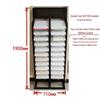 Customizable Display Rack for Panels, Paint Samples, Tiles, Aluminum, Glass, and Stone