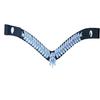 Sparkly Turquoise Snap Browband Ideal for Bridle Equestrian Browband for Horse.