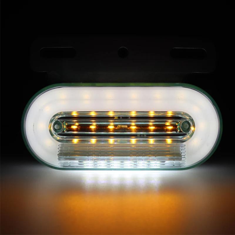 10 шт. 12 светодиодных боковых габаритных огней, сигнальные лампы, предупреждающие задние фонари, 3 режима, для прицепа, грузовика, кемпинга, светодиодные лампы для автомобиля 12 В/24 В