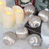 Hand-Painted Christmas Ball Ornament Set – Decorative Thread Balls for Holiday Decor