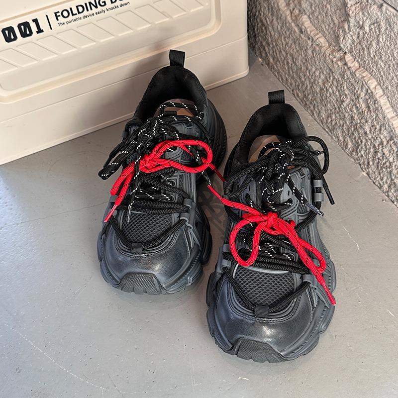 Подошва с вакуумной пленкой, папины кроссовки, женские, осенние, новые, на толстой подошве, увеличивающие рост, спортивная обувь, женская, повседневная, для работы, универсальная обувь, женская