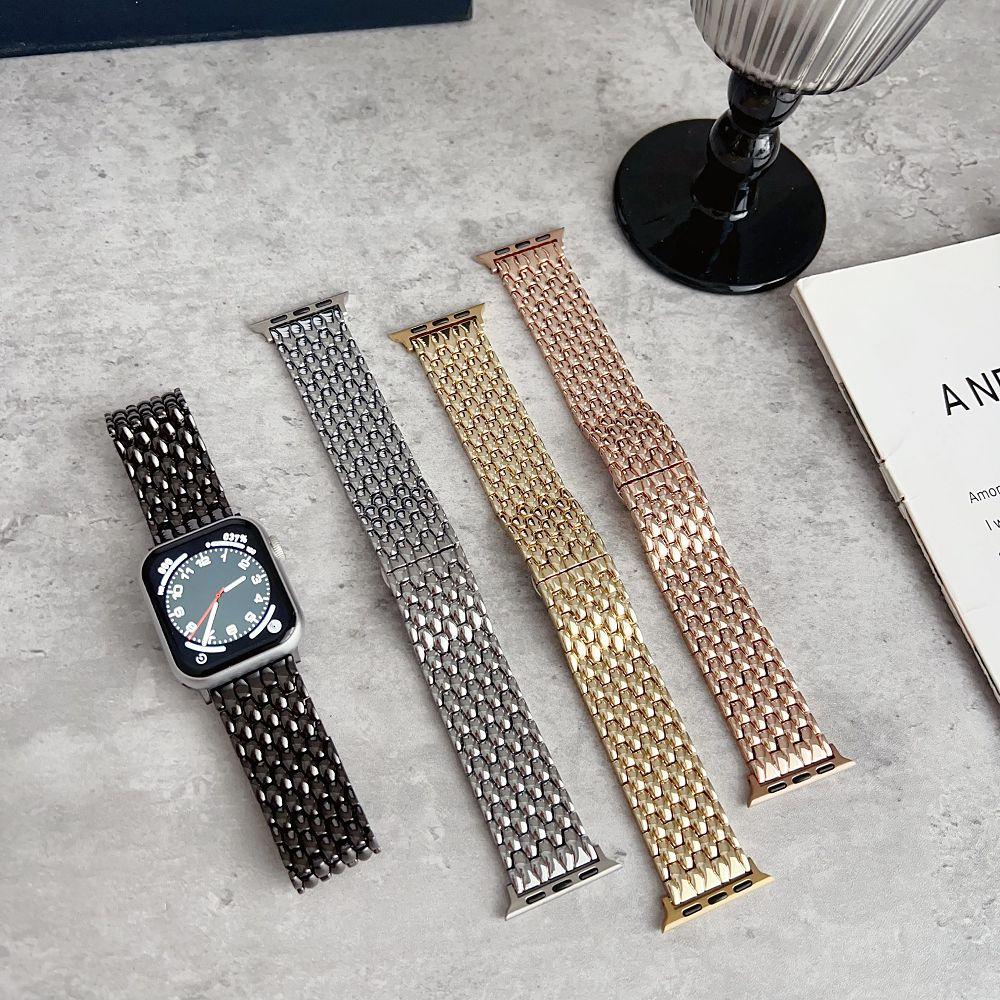 For Apple Watch Correas Dragon Pattern Matel Straps for Apple Watch Ultra Band S11 10 9 8 7 6 5 4 3 2 SE iWatch Bracelets Correa