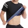 Short Sleeve Men Sauna Suit High Compression Sweating T-shirt Gym Workout Top Fitness Slimming Exercise Weight Loss Body Shaper