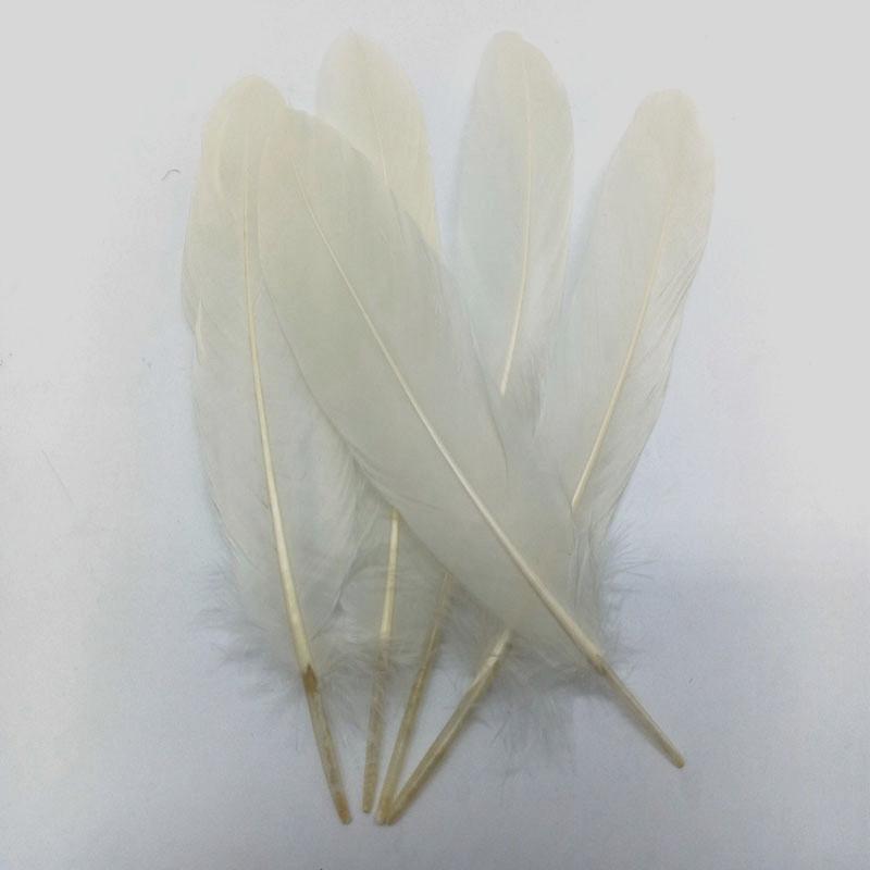 20PCS Hard Stick Colourful Goose Feathers Plumes Swan for Home Decoration Crafts DIY Jewelry Making Table Centerpieces 15-20cm