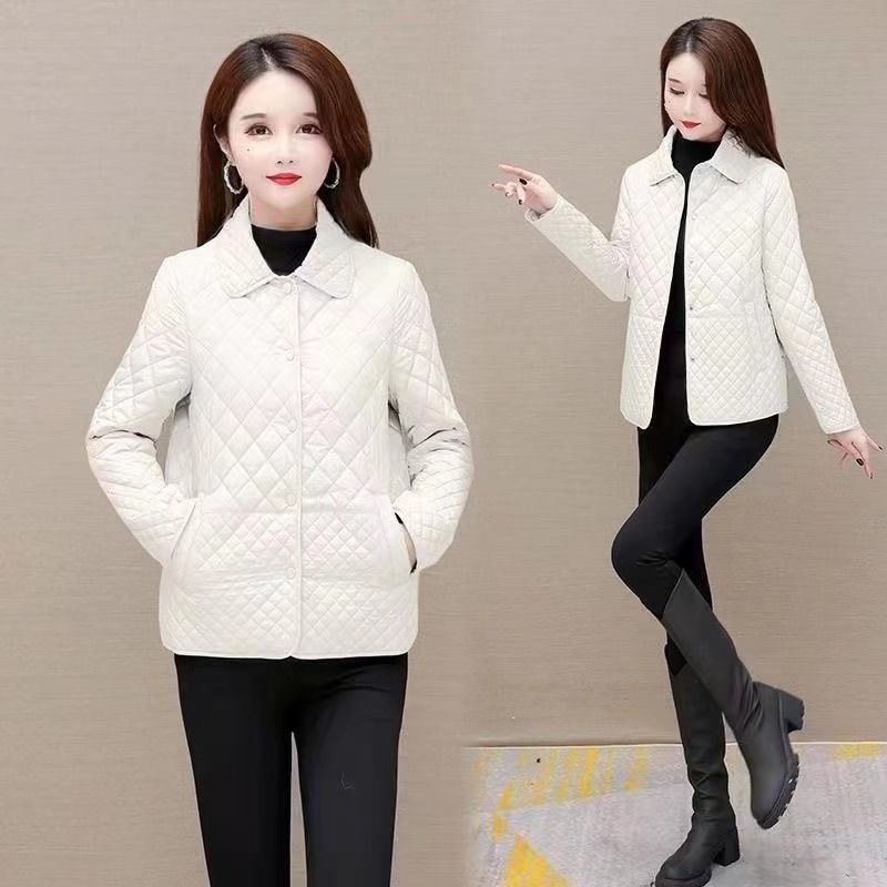 Autumn and Winter Thin Short Cotton Coat Fashionable Loose Winter Down Cotton Coat for Women