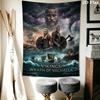 Vikings Wrath of Valhalla Tapestry, TV Series Poster Print Wall Hanging for Fan Decor