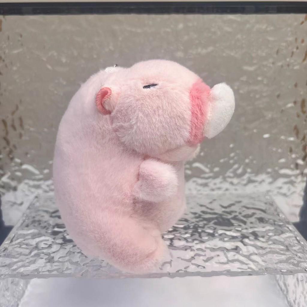 Забавный плюшевый брелок-капибара, красочный дизайн животного, идеально подходит для украшения детской комнаты или сумки