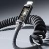 1M/2M USB C на Type C Быстрая зарядка Пружинный кабель Телескопическая зарядка Автомобильное зарядное устройство для телефона Кабель для передачи данных для iPhone Samsung USB-кабели