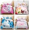 3D Постельное белье с бабочками Одеяло и наволочка Односпальная/двуспальная кровать Полный размер Мягкое и удобное Постельное белье Украшение подарок