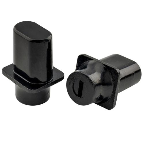 Musiclily Pro Inch-Standard Telecaster Switch Knobs, Square, for USA Fender Guitars, Black (Pack of 2)