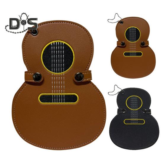 Чехол для медиатора из искусственной кожи в форме гитары, держатель для медиатора на 17 слотов, сумка для хранения медиаторов, подарки для любителей гитары