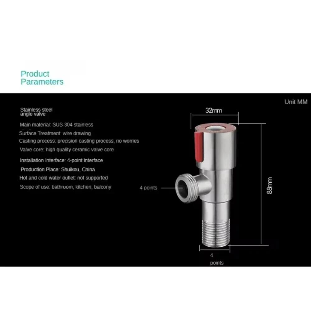 Нержавеющая сталь Горячий Холодный Впускной Клапан Туалет Наполнитель Угловые Клапаны Раковина Водонагреватель Кран для Кухни Аксессуары Для Ванной Комнаты