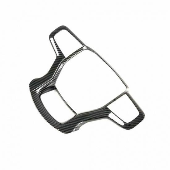 Для Chevrolet Blazer 2019-2022 Накладка на руль автомобиля из АБС-пластика с отделкой из углеродного волокна