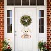 5 Pcs 11.6" Wooden Easter Ornaments to Paint Large Size Bunny Cutouts DIY Blank Unfinished Wood Discs Ornament Bunny Door Sign for Home Crafts