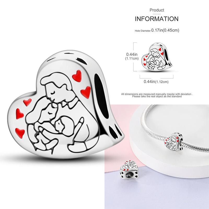Copper Charms Clock Ocean Sea Turtle Mermaid Heart Shape Beads Fit Original Pan Pendant Bracelet Diy Woman Jewelry