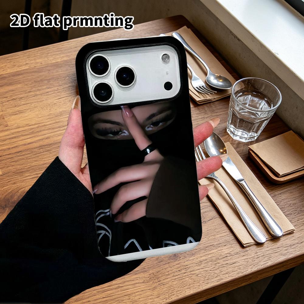 Чехол для телефона: 2D плоский, подходит для защитного чехла iPhone 18, 17, 16, 15, 14, 13, 12Pro, темные тона, идеальный подарок на Рождество и Хэллоуин