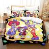 Fashion 3D Print Cartoon Amazing Digital Circus Bedding Set Boys Girls Twin Queen King Size Duvetcover Pillowcase Bed Boys Adult