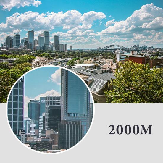 40x22 Mini Folding Binocular Telescope 2000M Long Range Portable Outdoor Travel Camping Hiking Hunting Bird Watching Concert Handheld Telescope