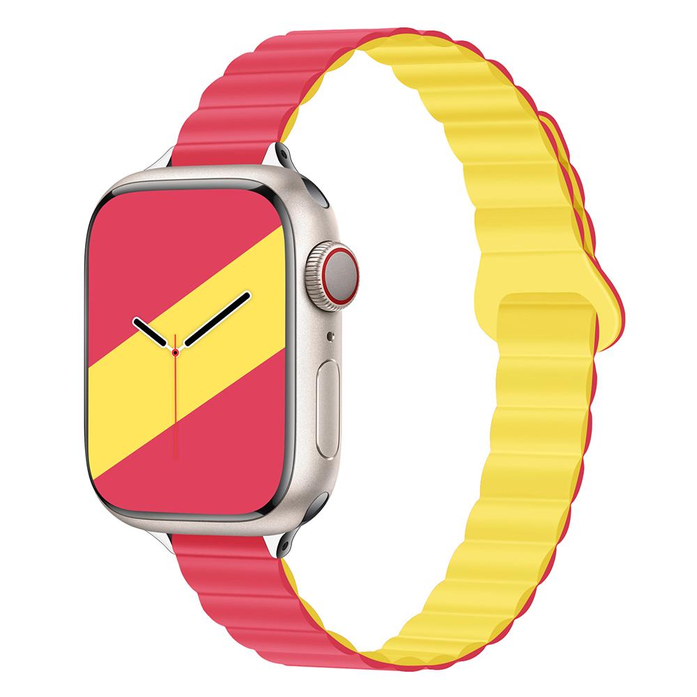 Женский тонкий силиконовый ремешок с магнитной застежкой для Apple Watch S11 10 46/42 мм 45 мм 44 мм Тонкие ремешки 38 мм 40 мм 41 мм Браслет iWatch SE 9 8 7 6