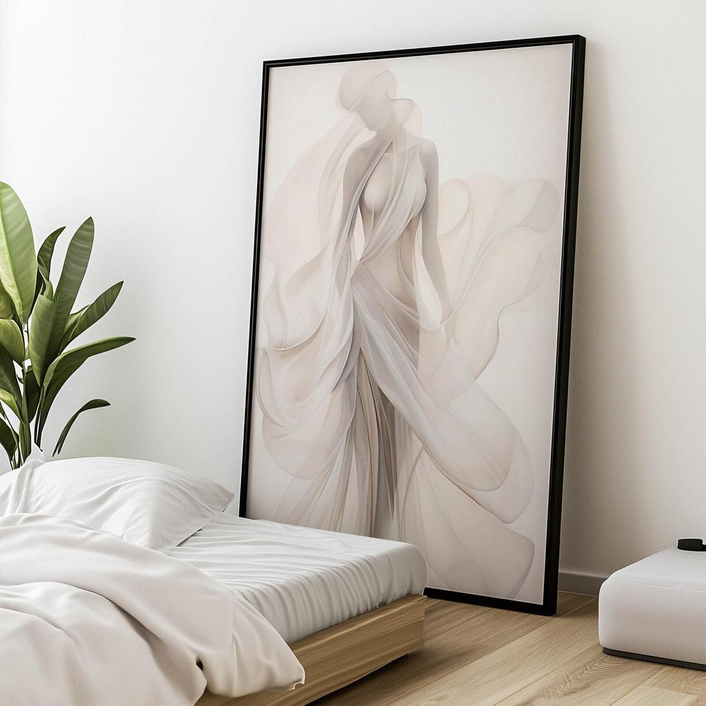 The Delicacy of the Feminine Form The Delicacy of the Feminine Form, 40X50 Cm, Gold Aluminum Frame, 230 Gsm Matte Paper