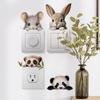 1PC Cartoon Pet Wall Stickers, Switch Stickers, Room Decorations, Switch Panel Stickers, Wall Stickers