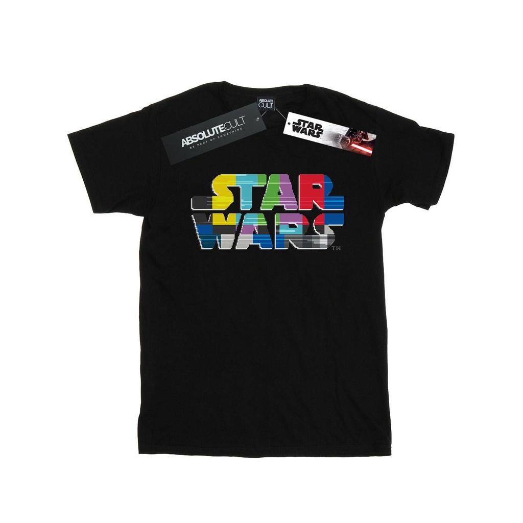Star Wars Mens Test Card Logo T-Shirt
