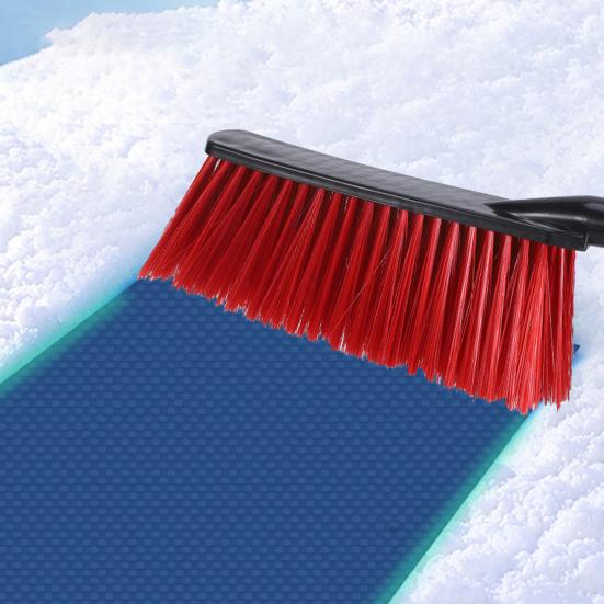 2 In 1 Snow Scraper with Large Brush Head Extendable Ice Scraper Snow Brush Portable Auto Scraper Snow Brush