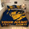 Custom Name,Dragon Ball Pattern Bedding Home Decoration Birthday Gift ( 1 duvet cover + 2 pillowcase, without core),fan merchandise.