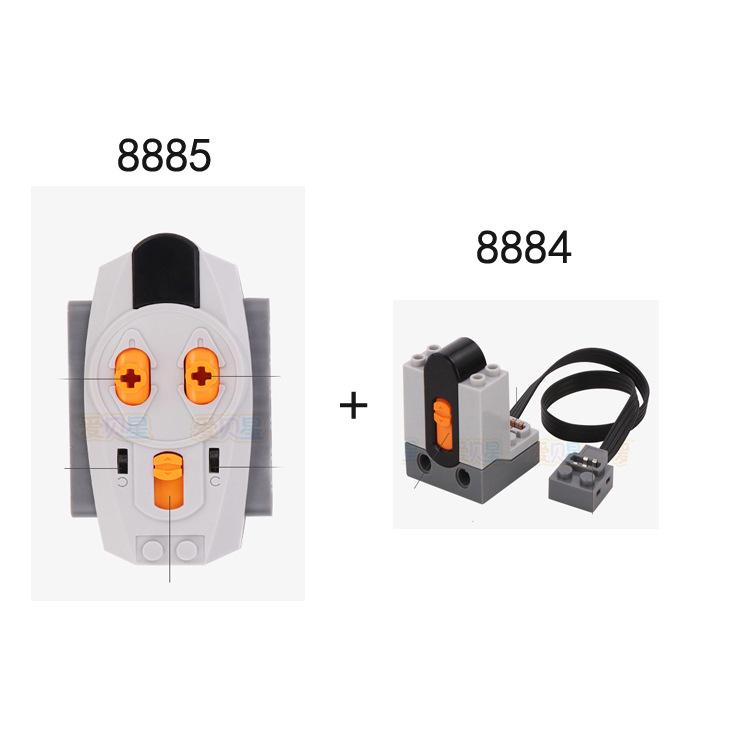 Совместимые с Lego строительные блоки FP Tech: Сборка двигателя MOC с пультом ДУ 8885 и приемником 8884