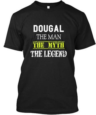 Футболка Dougal Scare The Man Myth Legend Сделано в США Размеры от S до 5XL