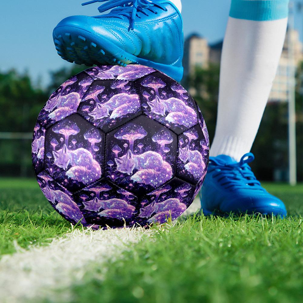 1pc Mystical Fox Dreamscape Size 5 Soccer Ball Professional Match Training Football Indoor &Outdoor Sports Ball Lightweight Durable c6525