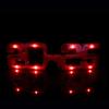 Новогодние светодиодные светящиеся очки 2025 года с цифрами, 3 режима освещения, реквизит для фотосессии на день рождения для косплея