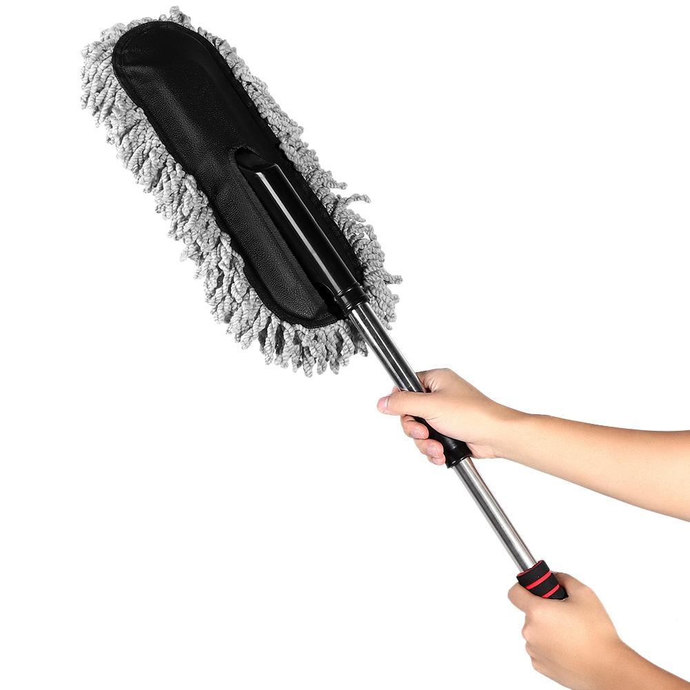 ZTB Щетка для чистки автомобиля, выдвижная, для удаления пыли, с воском, моющаяся, для удаления пыли