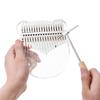 17-Key Transparent Acrylic Bear Kalimba with Storage Case