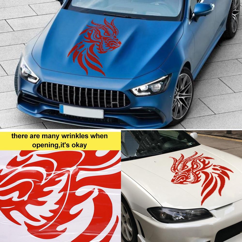1 шт. Loong Totem Power Graphics наклейка для кузова автомобиля капот крышка двери, дракон наклейки пленка ПВХ авто внешний стиль