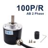 38S6G5-B-G24N Rotary Incremental Encoder AB 2 Phase Connection 50/100/200/360P/R 5-24V Solid Shaft DC Open Collector Output NPN