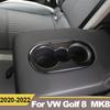 Для Volkawagen VW Golf 8 MK8 2022 салон автомобиля задний держатель стакана для воды рамки чехлы отделка декоративные наклейки аксессуары