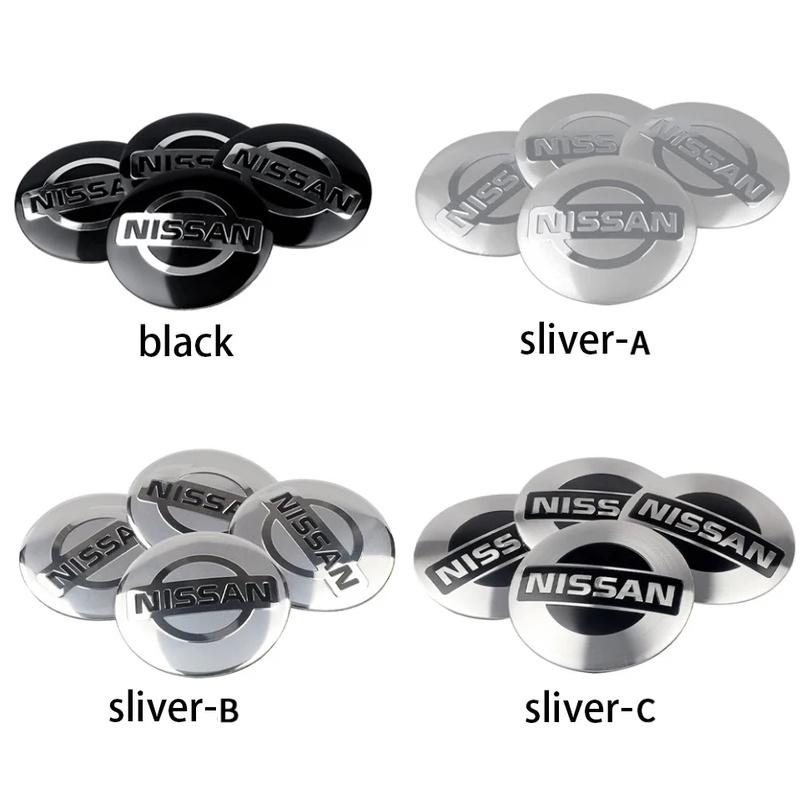 For Nissan ArR44pcs 54/56/60mm Car Wheel Center Hub Cap Stickers Wheel Rims Center Hub Caps For Nissan T32 Tiida Micra Nismo Sentra Patrol Y62