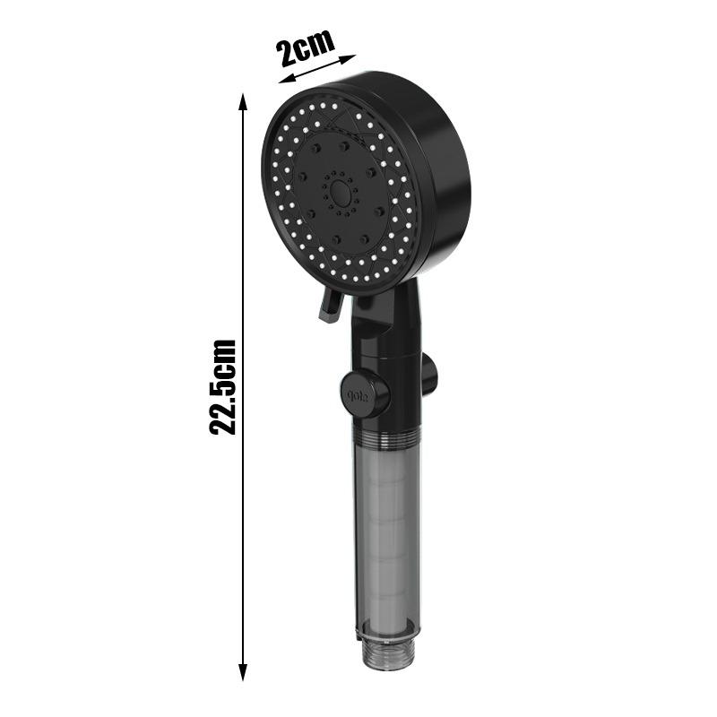 10 режимов работы душевых лейок высокого давления с фильтром, кнопка остановки, экономия воды, регулируемый распылитель, портативный ручной душ, аксессуары для ванной комнаты