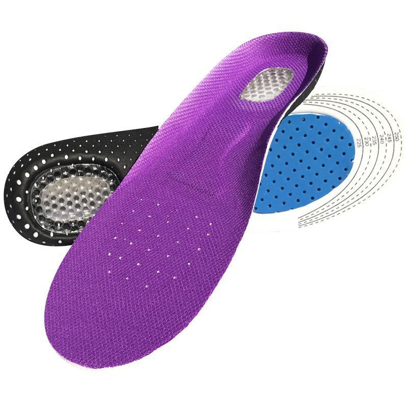 1 пара новых модных женских и мужских гелевых ортопедических спортивных стельок для бега, вставка для обуви, поддержка свода стопы, подушка для пятки