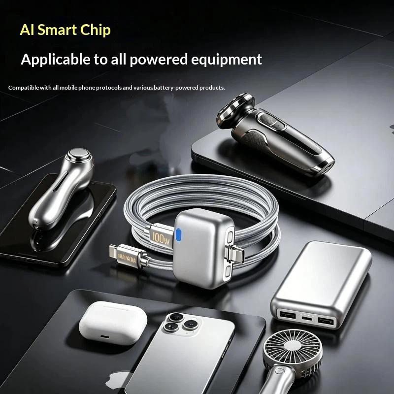140 Вт Мини-разделитель полной зарядки Smart 1 шт. Эффективная защита здоровья аккумулятора от перезаряда для телефона, планшета, офисного использования